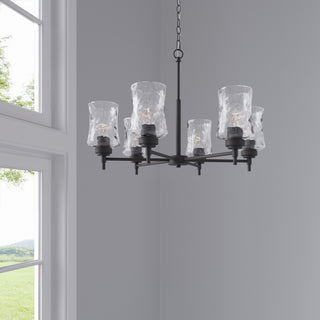 Clarvyn Six Light Chandelier in Matte Black