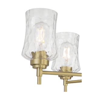 Clarvyn Six Light Chandelier in Vintage Brass