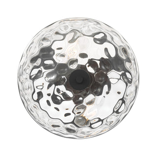 Clarvyn Two Light Semi-Flush Mount in Matte Black