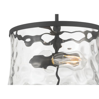 Clarvyn Two Light Semi-Flush Mount in Matte Black