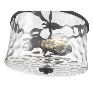 Clarvyn Two Light Semi-Flush Mount in Matte Black