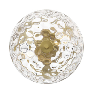 Clarvyn Two Light Semi-Flush Mount in Vintage Brass