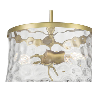 Clarvyn Two Light Semi-Flush Mount in Vintage Brass