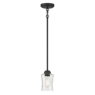 Clarvyn One Light Mini Pendant in Matte Black