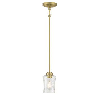 Clarvyn One Light Mini Pendant in Vintage Brass