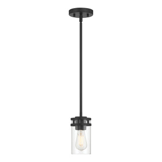 Lunden One Light Mini Pendant in Matte Black