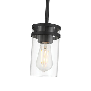 Lunden One Light Mini Pendant in Matte Black