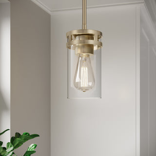 Lunden One Light Mini Pendant in Modern Gold