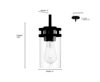 Lunden One Light Mini Pendant in Modern Gold