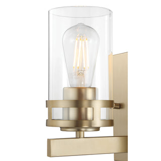 Lunden One Light Wall Sconce in Modern Gold
