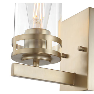 Lunden One Light Wall Sconce in Modern Gold