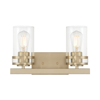 Lunden Two Light Vanity in Modern Gold