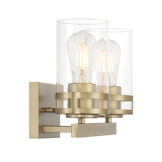 Lunden Two Light Vanity in Modern Gold