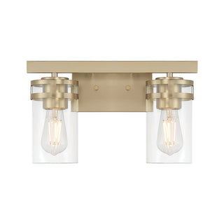 Lunden Two Light Vanity in Modern Gold