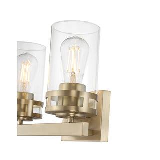 Lunden Two Light Vanity in Modern Gold