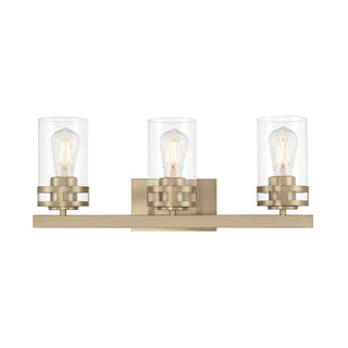 Lunden Three Light Vanity in Modern Gold