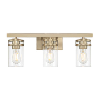 Lunden Three Light Vanity in Modern Gold