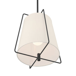 Vellinor One Light Pendant in Matte Black