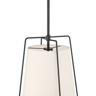 Vellinor One Light Pendant in Matte Black