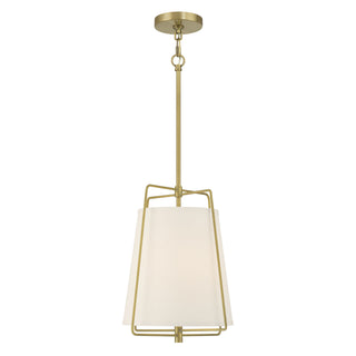 Vellinor One Light Pendant in Vintage Brass