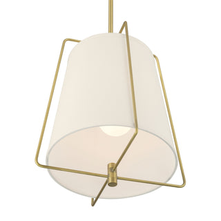 Vellinor One Light Pendant in Vintage Brass