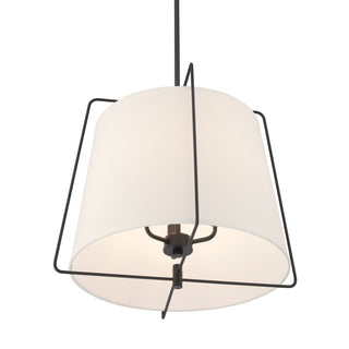 Vellinor Three Light Pendant in Matte Black
