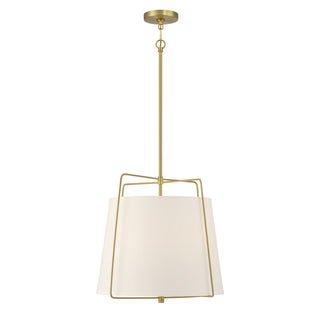 Vellinor Three Light Pendant in Vintage Brass