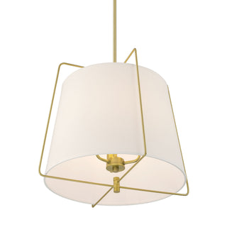 Vellinor Three Light Pendant in Vintage Brass
