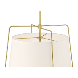 Vellinor Three Light Pendant in Vintage Brass