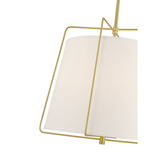 Vellinor Three Light Pendant in Vintage Brass