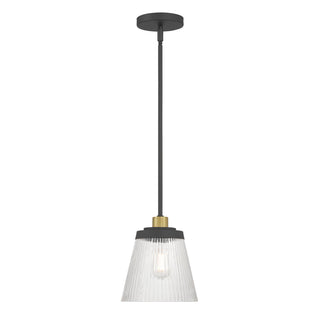 Lustria One Light Mini Pendant in Matte Black