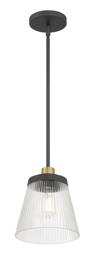 Lustria One Light Mini Pendant in Matte Black