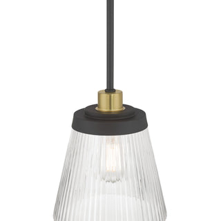 Lustria One Light Mini Pendant in Matte Black