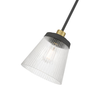 Lustria One Light Mini Pendant in Matte Black