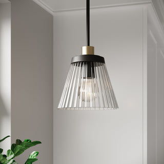 Lustria One Light Mini Pendant in Matte Black