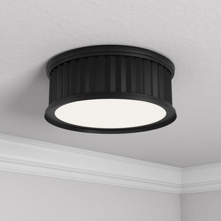 Corvella LED Flush Mount in Matte Black