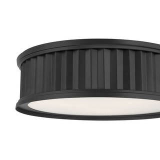 Corvella LED Flush Mount in Matte Black