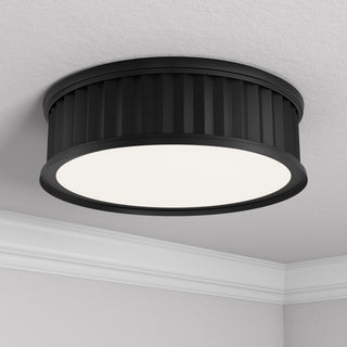 Corvella LED Flush Mount in Matte Black
