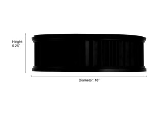Corvella LED Flush Mount in Matte Black