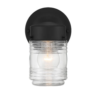 Bravyn One Light Lantern in Powder Coated Black