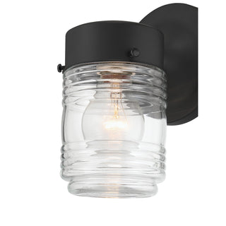 Bravyn One Light Lantern in Powder Coated Black