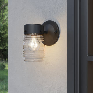 Bravyn One Light Lantern in Powder Coated Black