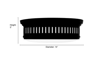 Velune Two Light Flush Mount in Matte Black