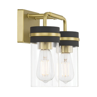 Marbridge Two Light Vanity in Vintage Brass