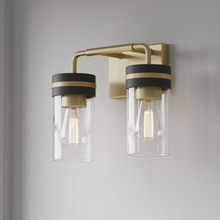 Marbridge Two Light Vanity in Vintage Brass