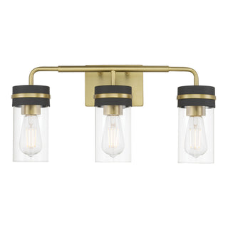 Marbridge Three Light Vanity in Vintage Brass