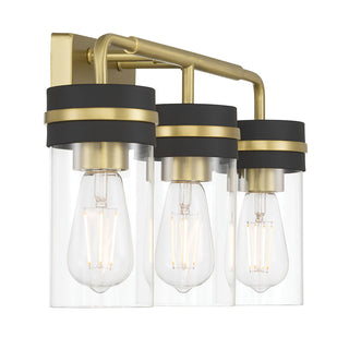 Marbridge Three Light Vanity in Vintage Brass