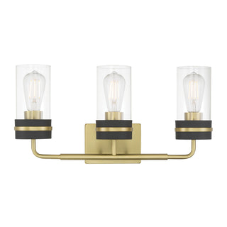 Marbridge Three Light Vanity in Vintage Brass