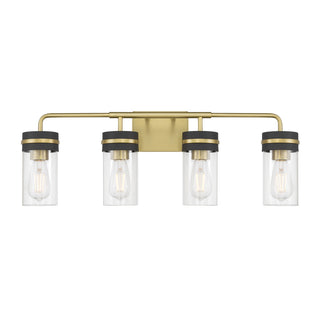 Marbridge Four Light Vanity in Vintage Brass