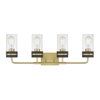 Marbridge Four Light Vanity in Vintage Brass